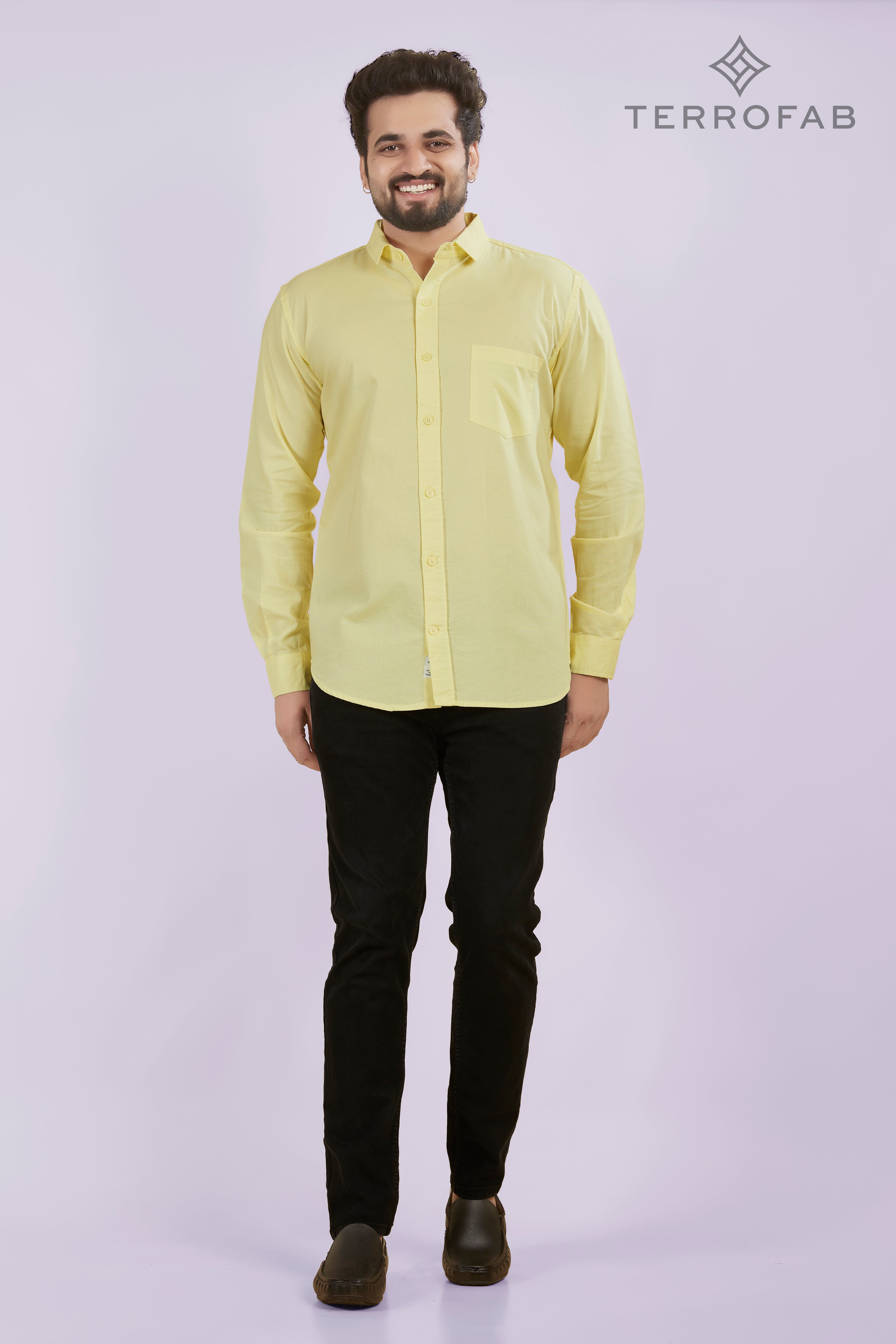 Men’s Sunshine Yellow Fil-à-Fil Oxford Shirt