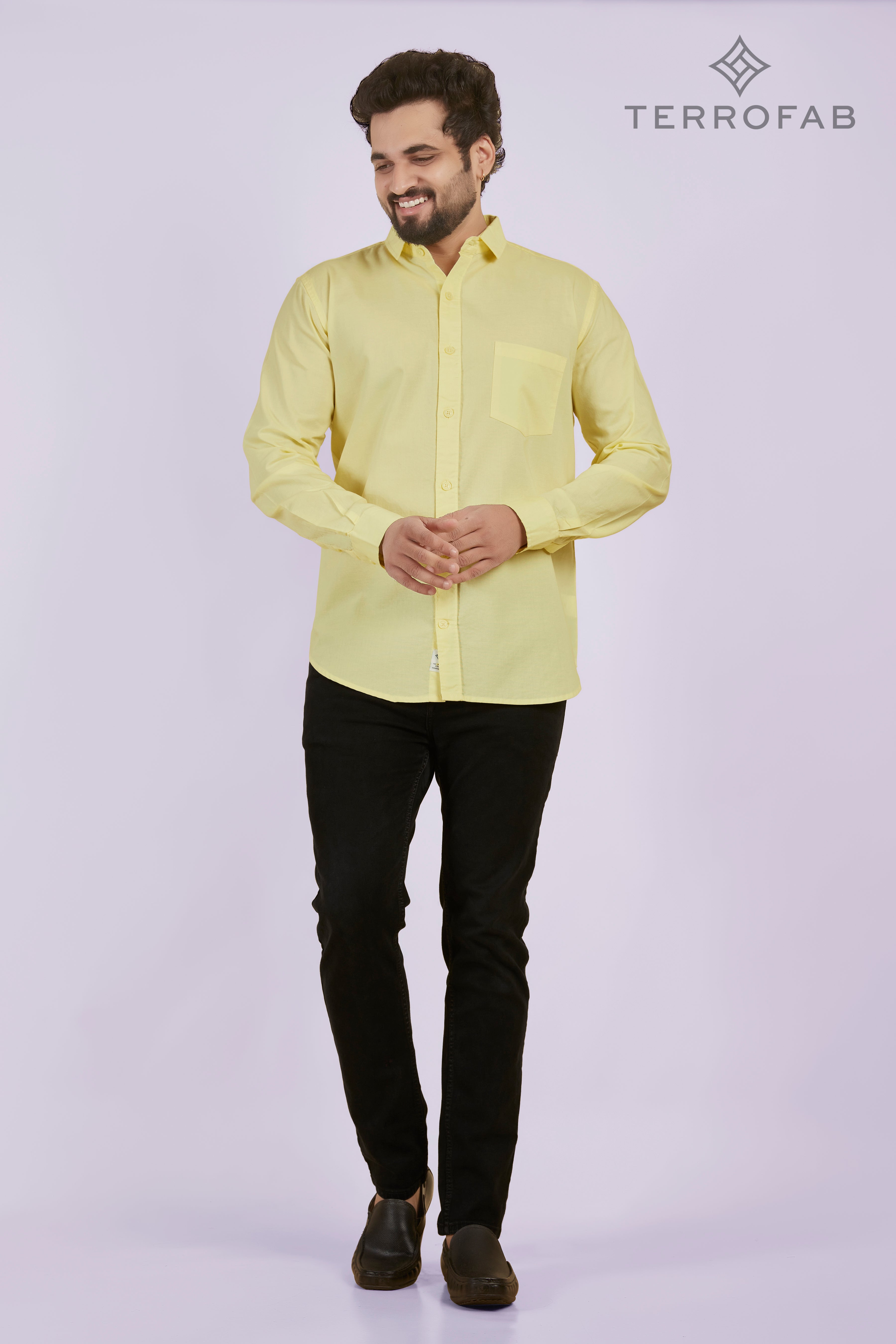 Men’s Sunshine Yellow Fil-à-Fil Oxford Shirt