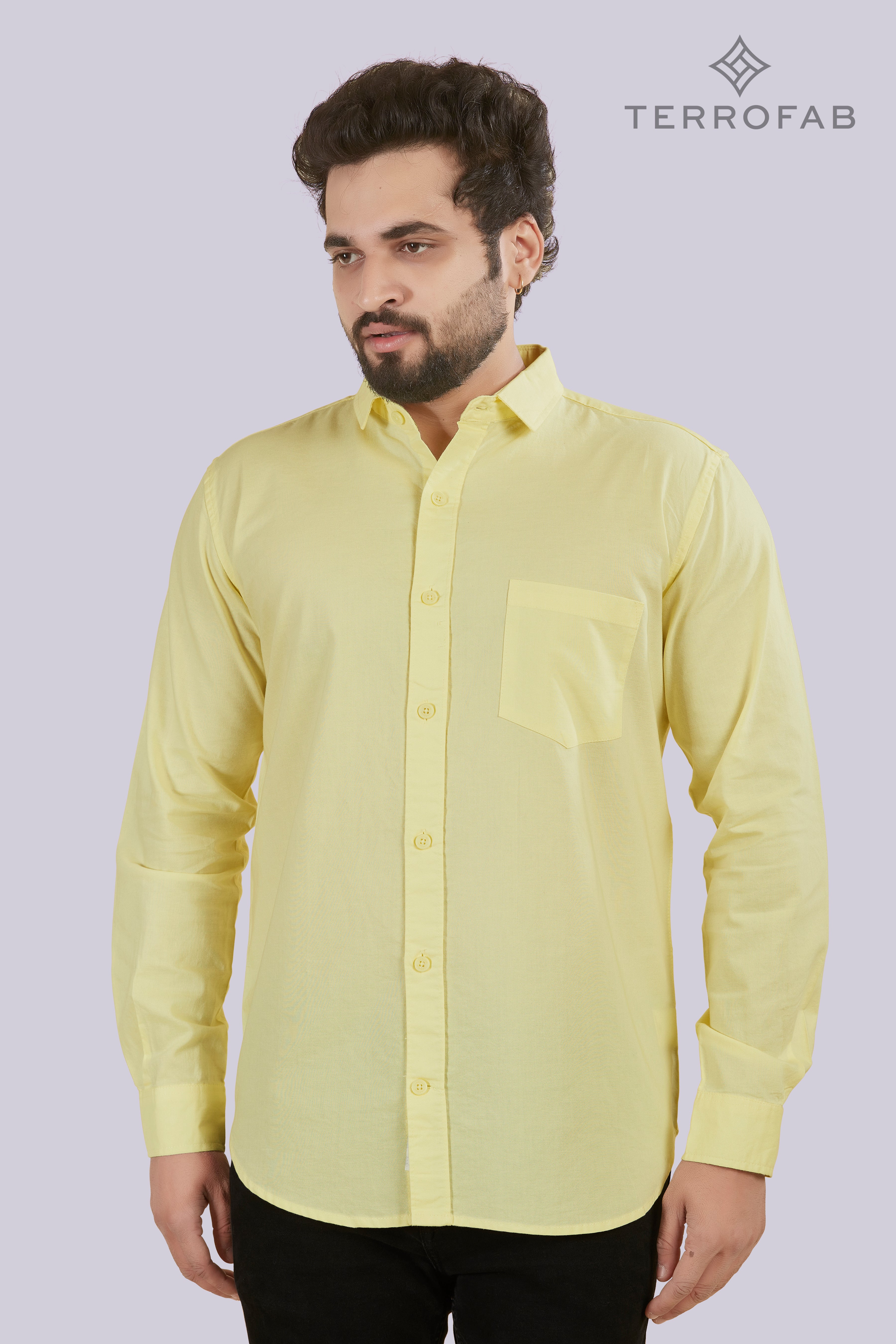 Men’s Sunshine Yellow Fil-à-Fil Oxford Shirt