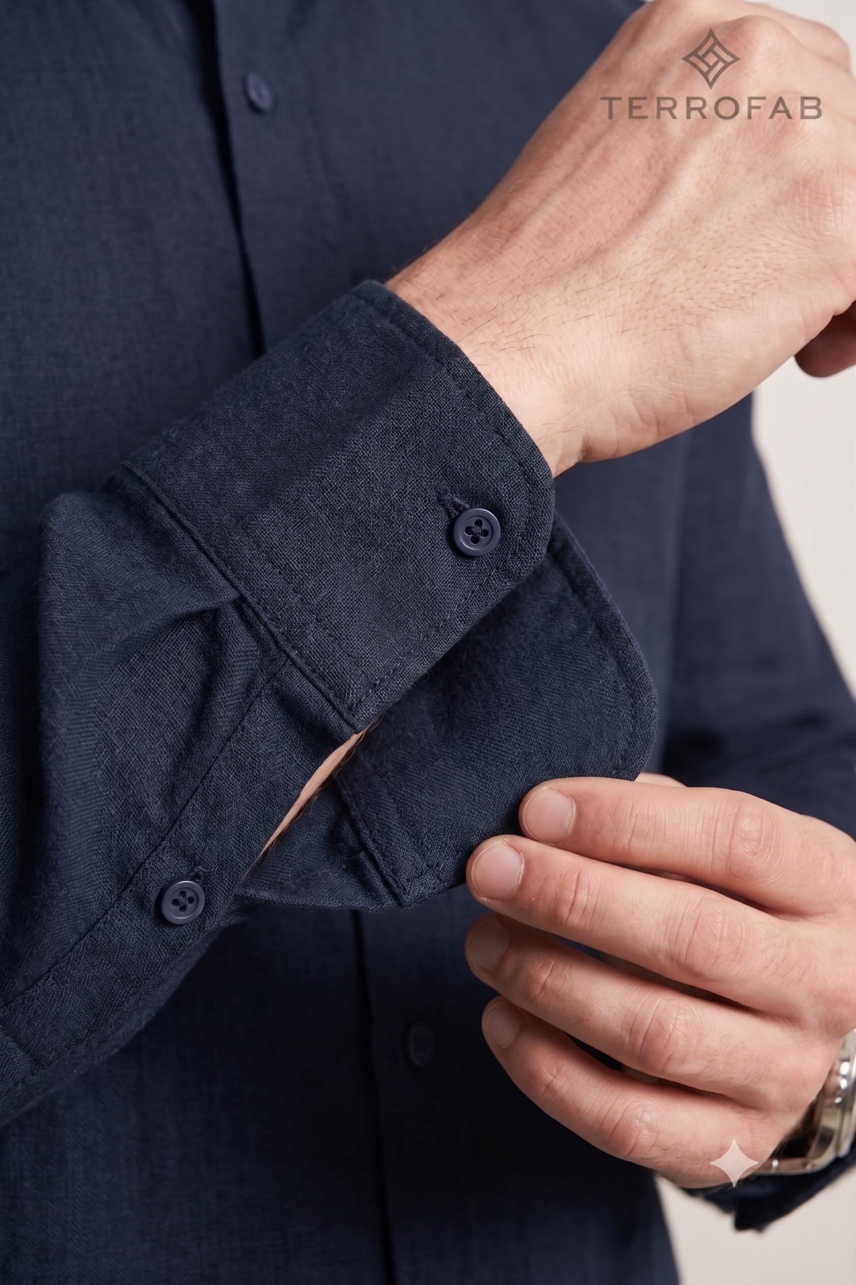 Men’s Midnight Black Essential Cotton Shirt