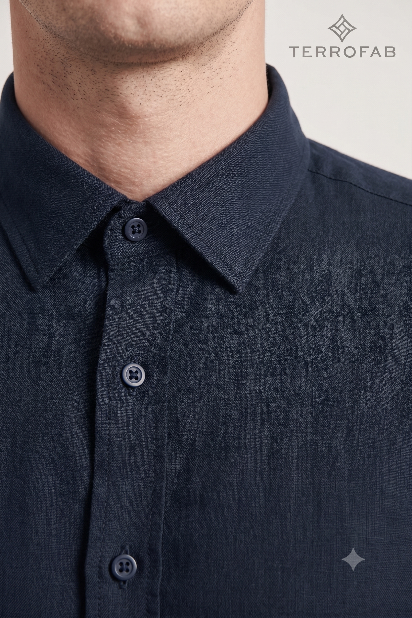Men’s Midnight Black Essential Cotton Shirt